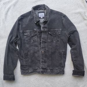 Goodfellow & Co Men's Large Black Stonewashed Denim Jean Jacket